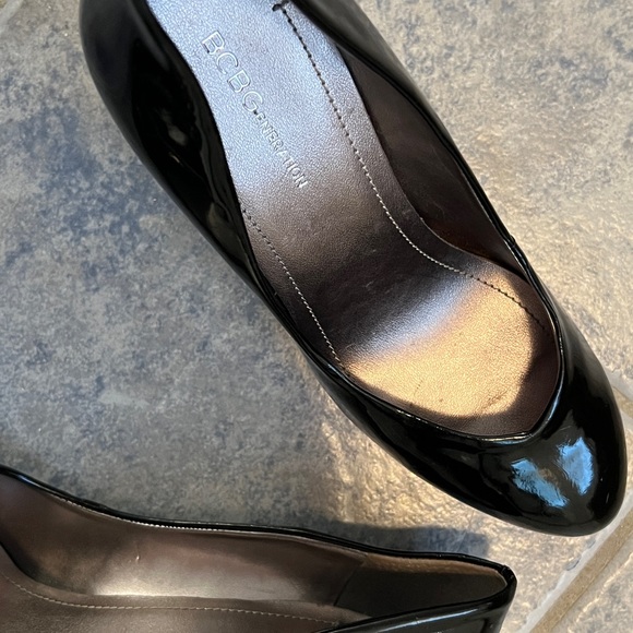 BCBGeneration Black Glossy Pumps (3inch heels) - Picture 2 of 3